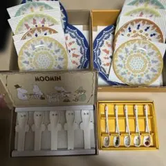 新品　ムーミン　食器　お皿　yamaka ヤマカ ニョロニョロ　スプーン　セット
