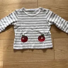 familiar ストライプ柄 長袖Tシャツ 80