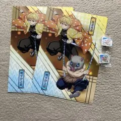 くら寿司✖️鬼滅の刃 クリアファイル 2枚・消しゴム2個セット