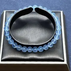 ⬛︎ 高品質 アクアマリン ブレスレット 約6㎜ 天然石