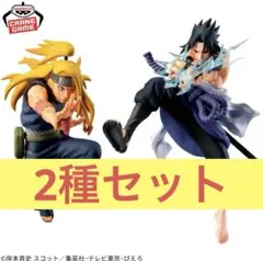 NARUTOナルト フィギュア デイダラ/サスケ、一番くじ ビジュアルボード