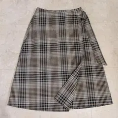 美品 MACKINTOSH PHILOSOPHY 巻きスカート ラップ チェックのサムネイル