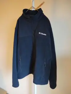 ✨US古着✨Columbia フルジップフリースジャケット サイズL ネイビー