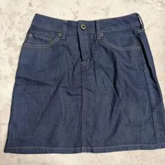 デニムミニスカート スリット入り