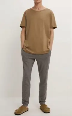 ZARA ザラ チェックパンツ 薄手 タイト 細身