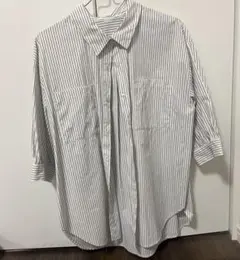 C.O.L.Z.A ストライプ 五分袖シャツ S