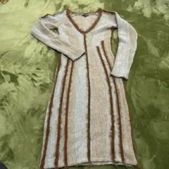 Fashion Nova ストライプニットワンピース M