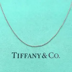 美品　ティファニー　あずき　チェーン　ネックレス　シルバー　925 約42cm
