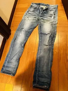 コットンデニム/moussy BLUE FF DENIM NEXT / 23