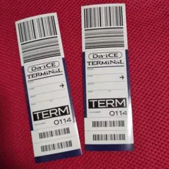 TERMiNaL 荷物タグ風ステッカー　2枚セット　未使用