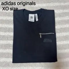 【アディダスオリジナルス】 トレフォイル　黒　Tシャツ　XOサイズ