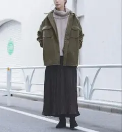 センスオブプレイス ジャケットコート ルーズCPOコート ブラウン ゆったり