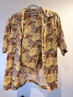 GLOBAL WORK 花柄 半袖シャツ L