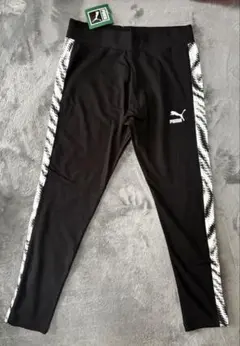 【未使用】PUMA レギンス ブラック/ホワイト　レディース　Ｌサイズ