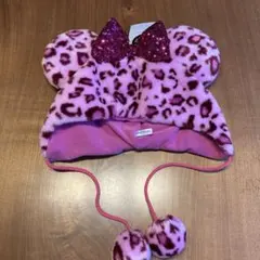 【未使用】【タグ付】ディズニー　ヒョウ柄　ファンキャップ