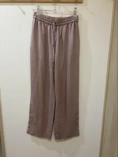 BEAUTY&YOUTH リネンライクイージーパンツ ピンク　S