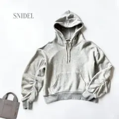 新品 snidel スナイデル パーカー グレー 綿 F S～М 長袖 春秋
