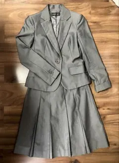 【美品】INDIVI 　スカート　スーツ　グレー　S
