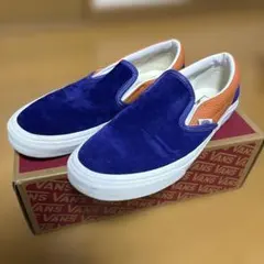 VANS スエード スリッポン 紫/オレンジ