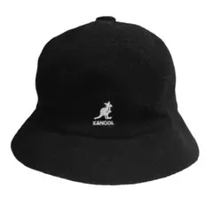 【L】KANGOL キッズサイズ バケットハット 黒 カンゴール