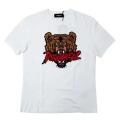 新品 DSQUARED2 S74GD1316 ベア 半袖Tシャツ ホワイト XL
