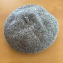 グレー ベレー帽 ポリエステル100%