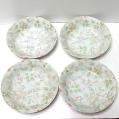 花柄 カレー皿 スープ皿 深皿 4枚セット