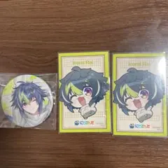 にじさんじ まねきねこ 秋日和 ステッカー 缶バッジ伊波ライ