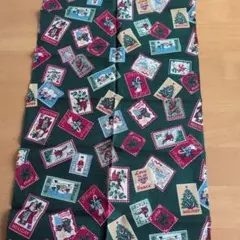 クリスマス切手柄 レトロ生地
