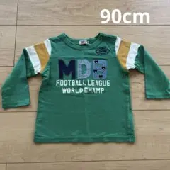 DOUBLE .Bミキハウス 長袖カットソー 90cm グリーン