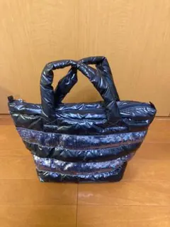 ROOTOTE パフデザイン ブラックバッグ スパンコール装飾