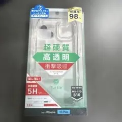 Turtle iPhone 15 Plus ハイブリッドクリアケース