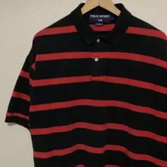 POLO SPORT RALPH LAUREN black/red ポロシャツ