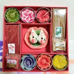 タイ土産 お香セット キャンドル・象のお香立て②