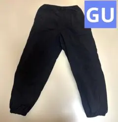 ジーユー　キッズ ロングパンツ ブラックのサムネイル