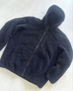 【UNIQLO】防風ボアジャケット XL ブラック