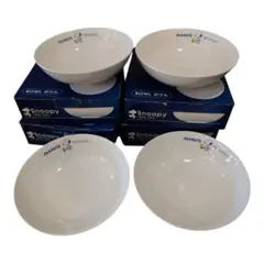 PEANUTS Snoopy & Woodstock ボウル 4個セット