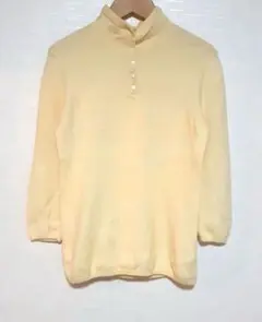 【 bulle de savon 】七分袖ポロニット