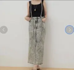 美品！ADAM ET ROPE' フロントスリットデニムスカート 36