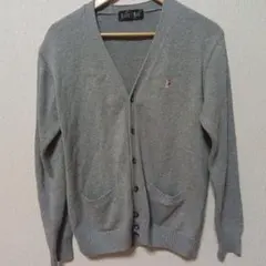 EAST BOY グレー Vネック カーディガン