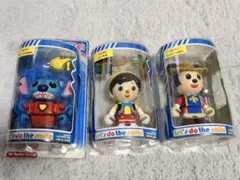 Disney Smile Snap フィギュア 3体セット　ディズニー　レトロ