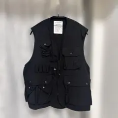 ブラック多ポケットベスト