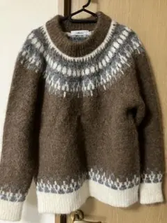 Allume ノルディック柄セーター