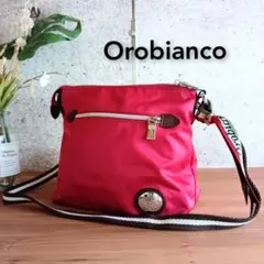 極美品 オロビアンコ ナイロン 斜め掛け ショルダーバッグ ボディバッグ ピンク