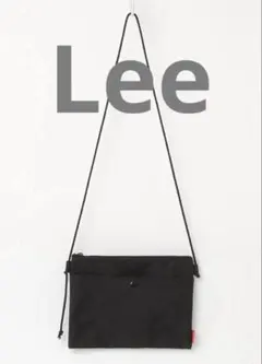 Lee ブラック ショルダーバッグ サコッシュ
