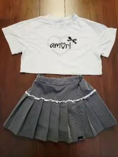 韓国子供服のセットアップ(120サイズ）