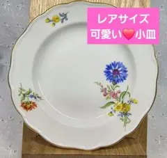 未使用近⭐マイセン ベーシックフラワー 2つの花 プレート 小皿 紫 花