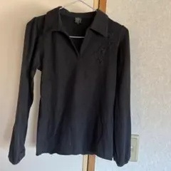 コムサ　長袖黒カットソー