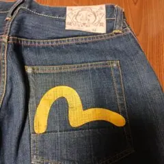 EVISU エヴィス Lot.2001 デニム ハーフパンツ（イエローカモメ）のサムネイル
