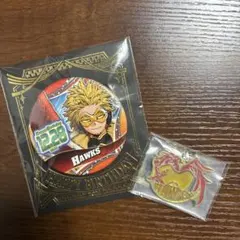 僕のヒーローアカデミア　ホークスバースデイ缶バッチ　連なる星霜 G賞　2点セット
